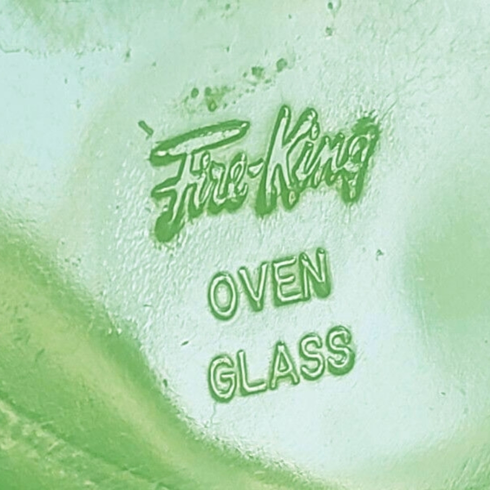 1948 Jadeite FIRE-KING Swirl Nesting Bowl 9"
